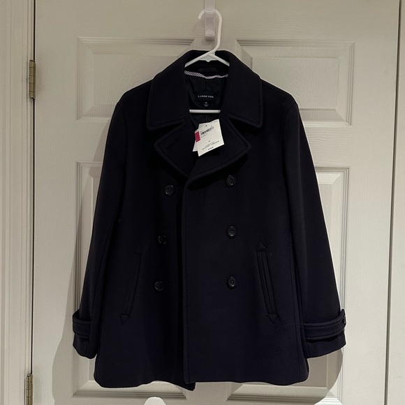 Lands End New with Tags Cropped Swing Peacoat - Picture 2 of 5